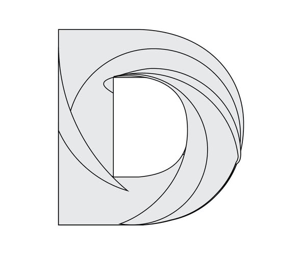 Logo Black White for Dristi Digital Agency