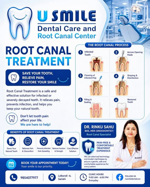 Dental Service Poster for U Smile Dental Clinic